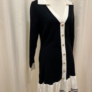 Able - Color Blocked Mini Sweater Dress